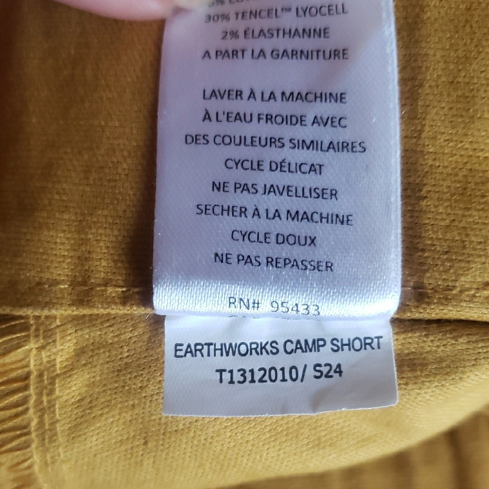 Toad&Co Women's High Waist Yellow Shorts - Picture 5 of 7